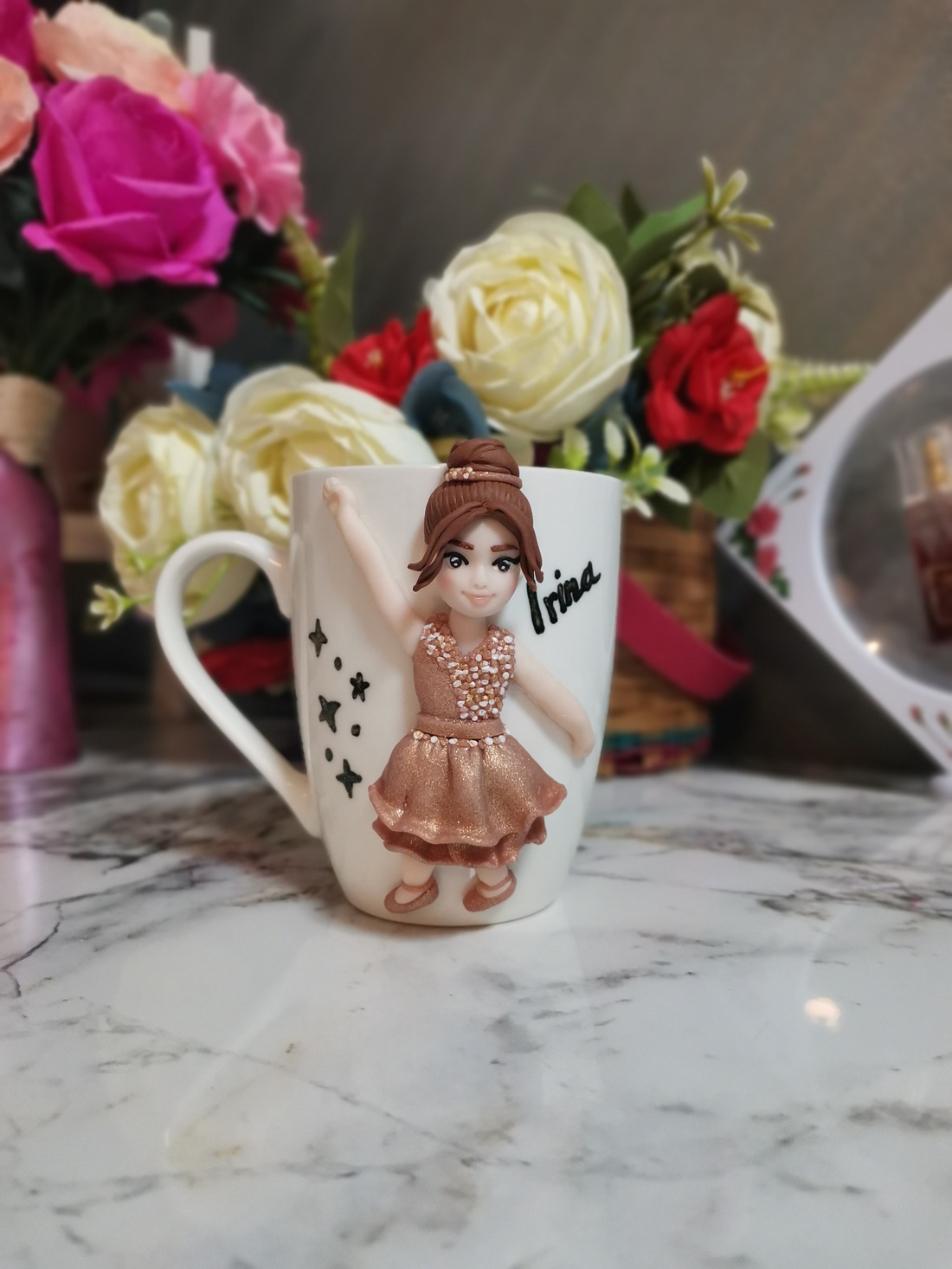 Cana personalizata pentru copii Balerina/dansatoare - crăciun - cadouri de moș crăciun - cadouri de moș crăciun - Artynos.ro