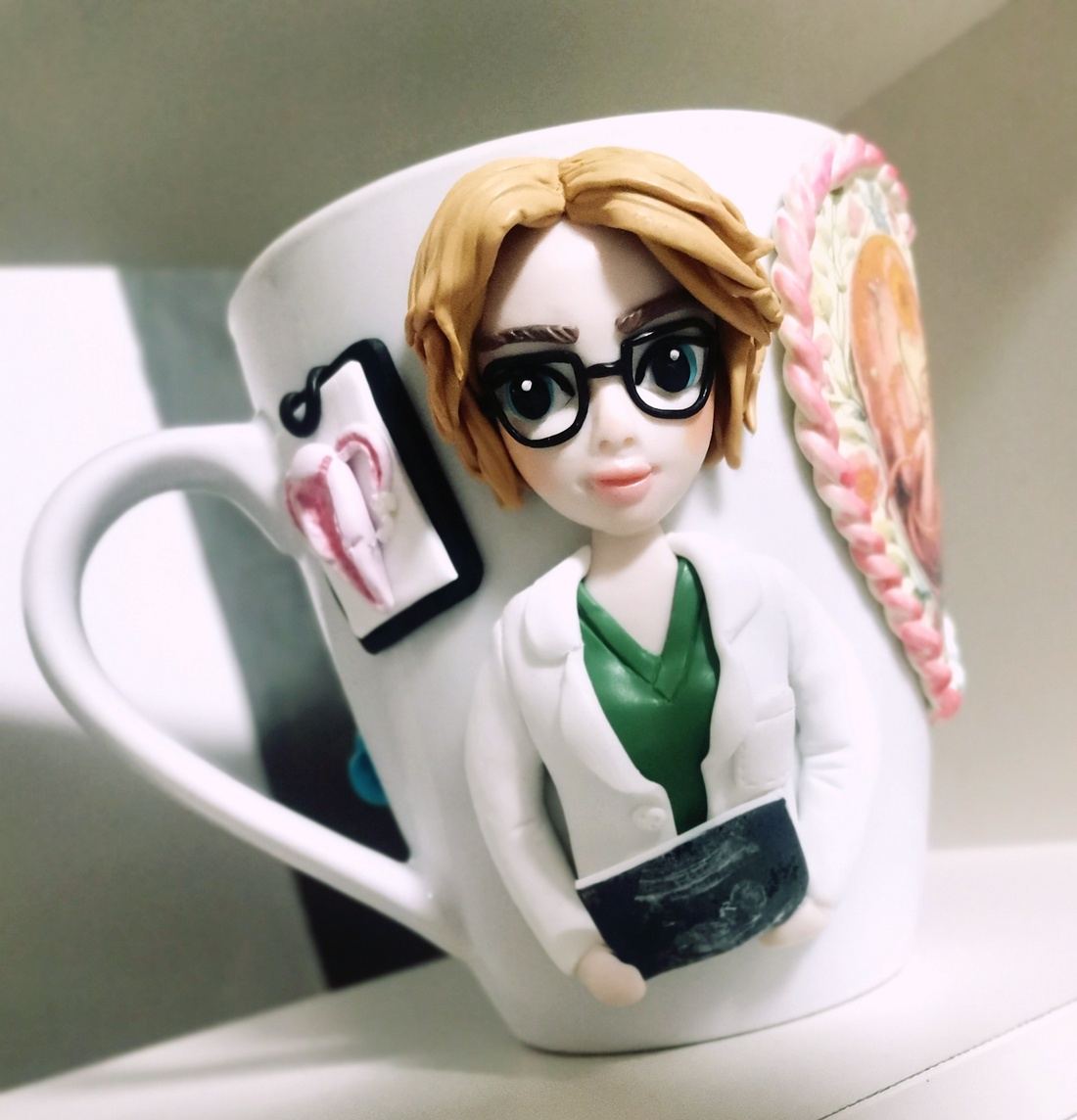 Cana personalizata medic obstetrica ginecologie  - crăciun - cadouri de moș crăciun - cadouri de moș crăciun - Artynos.ro