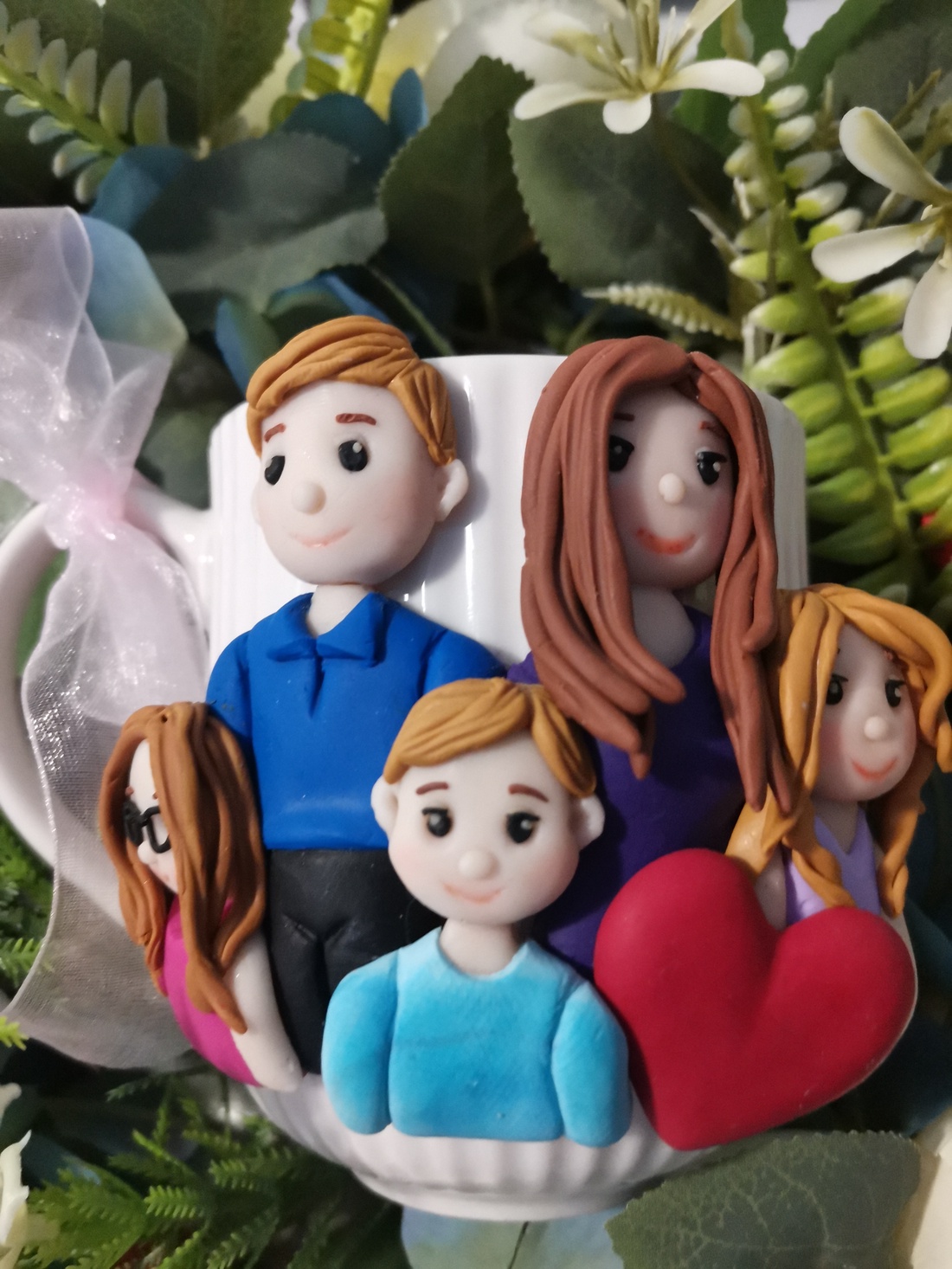 Cana personalizata famile 5 membrii - crăciun - cadouri de moș crăciun - cadouri de moș crăciun - Artynos.ro