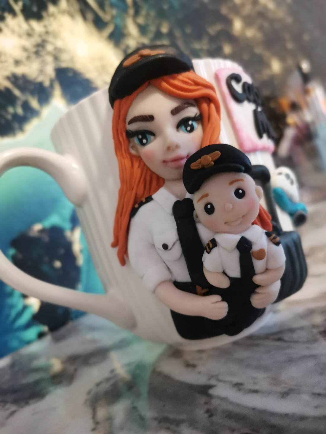 Cana personalizata mama si copil - cadou perfect si original - crăciun - cadouri de moș crăciun - cadouri de moș crăciun - Artynos.ro