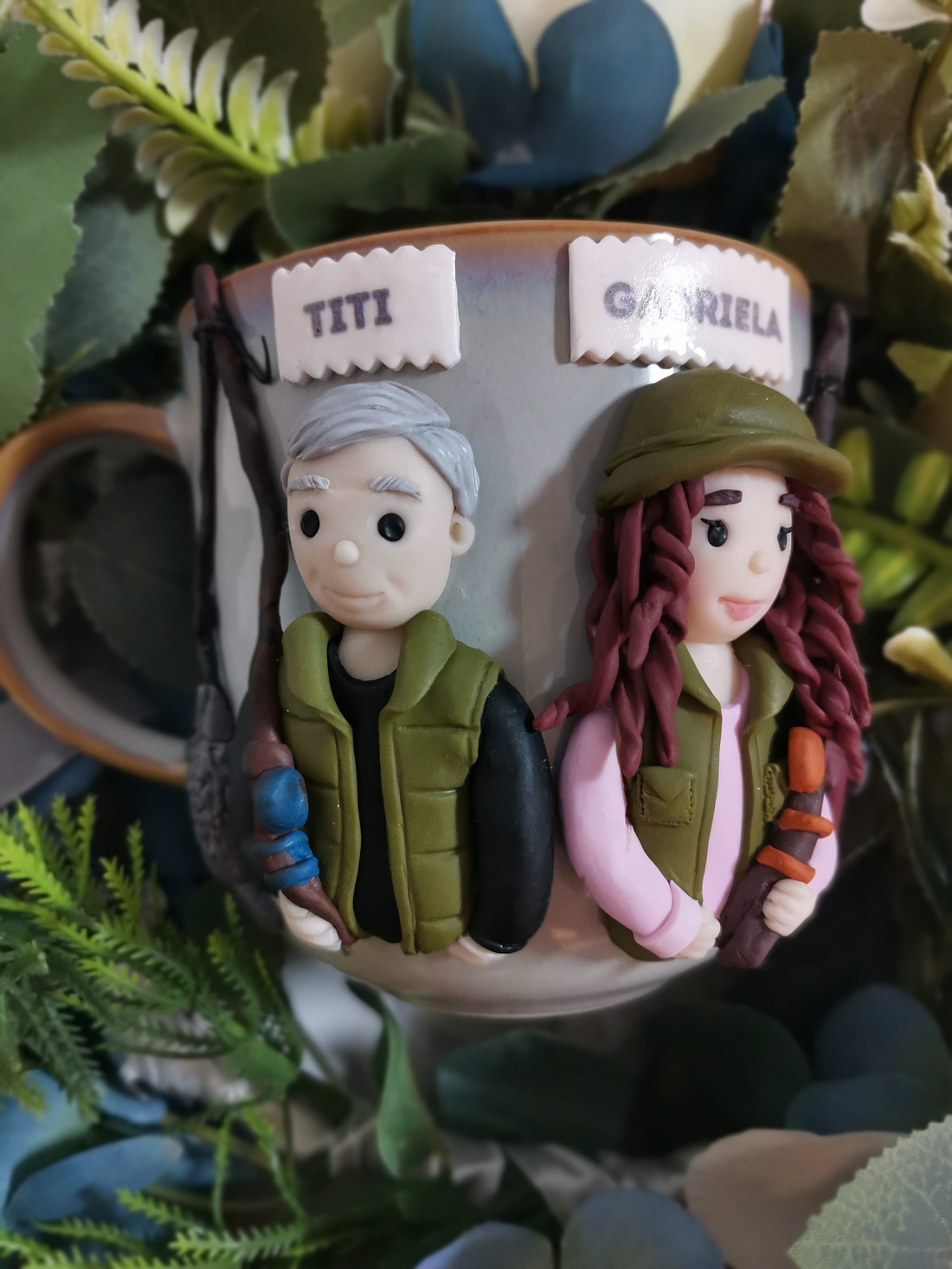 Cana personalizata cuplu de pescari - crăciun - cadouri de moș crăciun - cadouri de moș crăciun - Artynos.ro