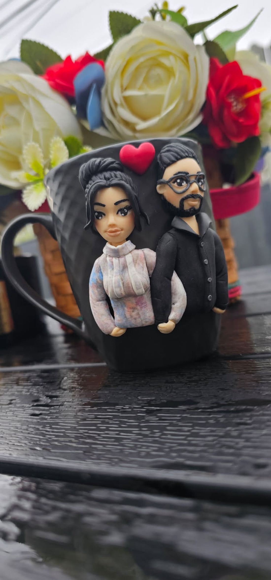 Cana personalizata cuplu  - crăciun - cadouri de moș crăciun - cadouri de moș crăciun - Artynos.ro