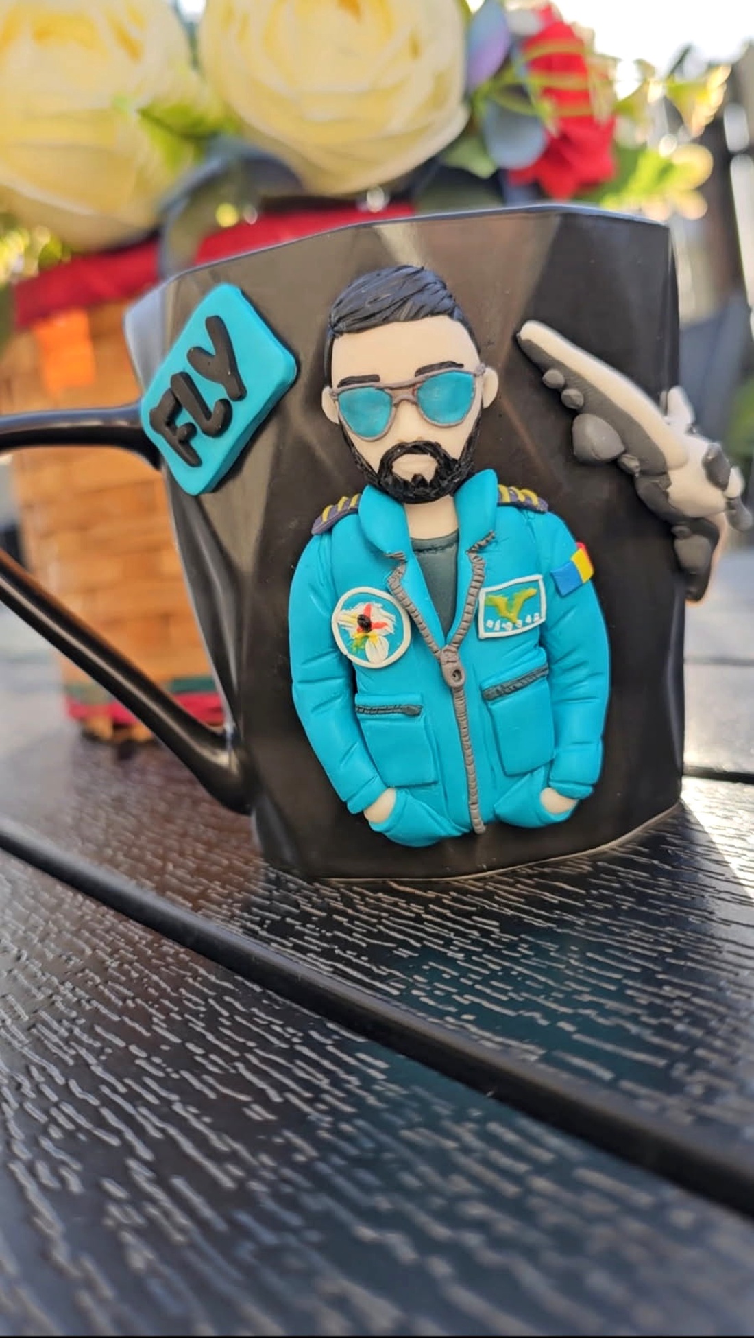 Cana personalizata cu figurina pilot - casă & stil de viață - seturi de cadou - Artynos.ro