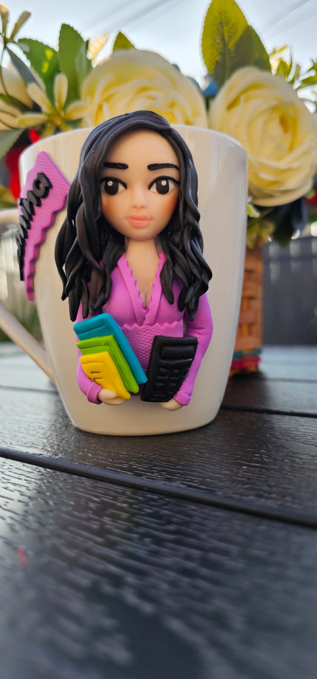 Cana personalizata cu figurina 3D contabila - cadou original - crăciun - cadouri de moș crăciun - cadouri de moș crăciun - Artynos.ro