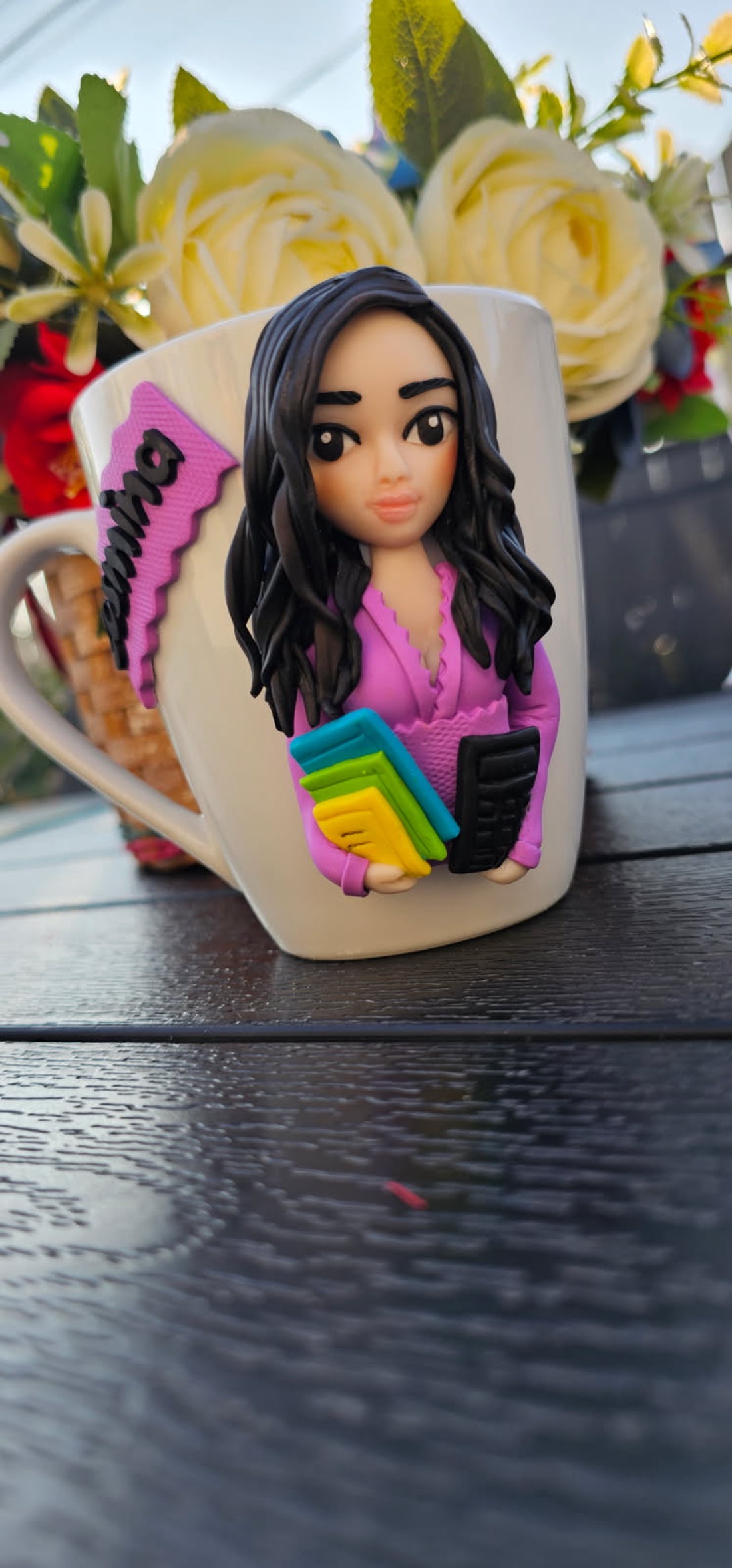 Cana personalizata cu figurina 3D contabila - cadou original - crăciun - cadouri de moș crăciun - cadouri de moș crăciun - Artynos.ro
