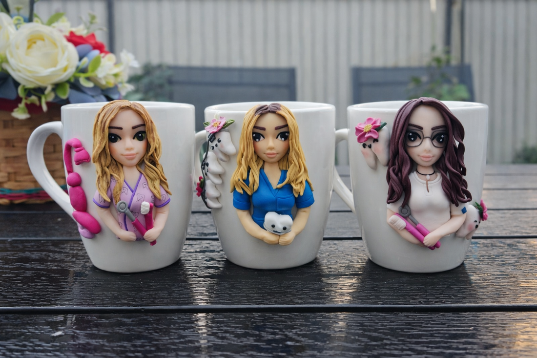 Cana personalizata cu figurina 3d pentru asistenta medicala - casă & stil de viață - seturi de cadou - Artynos.ro