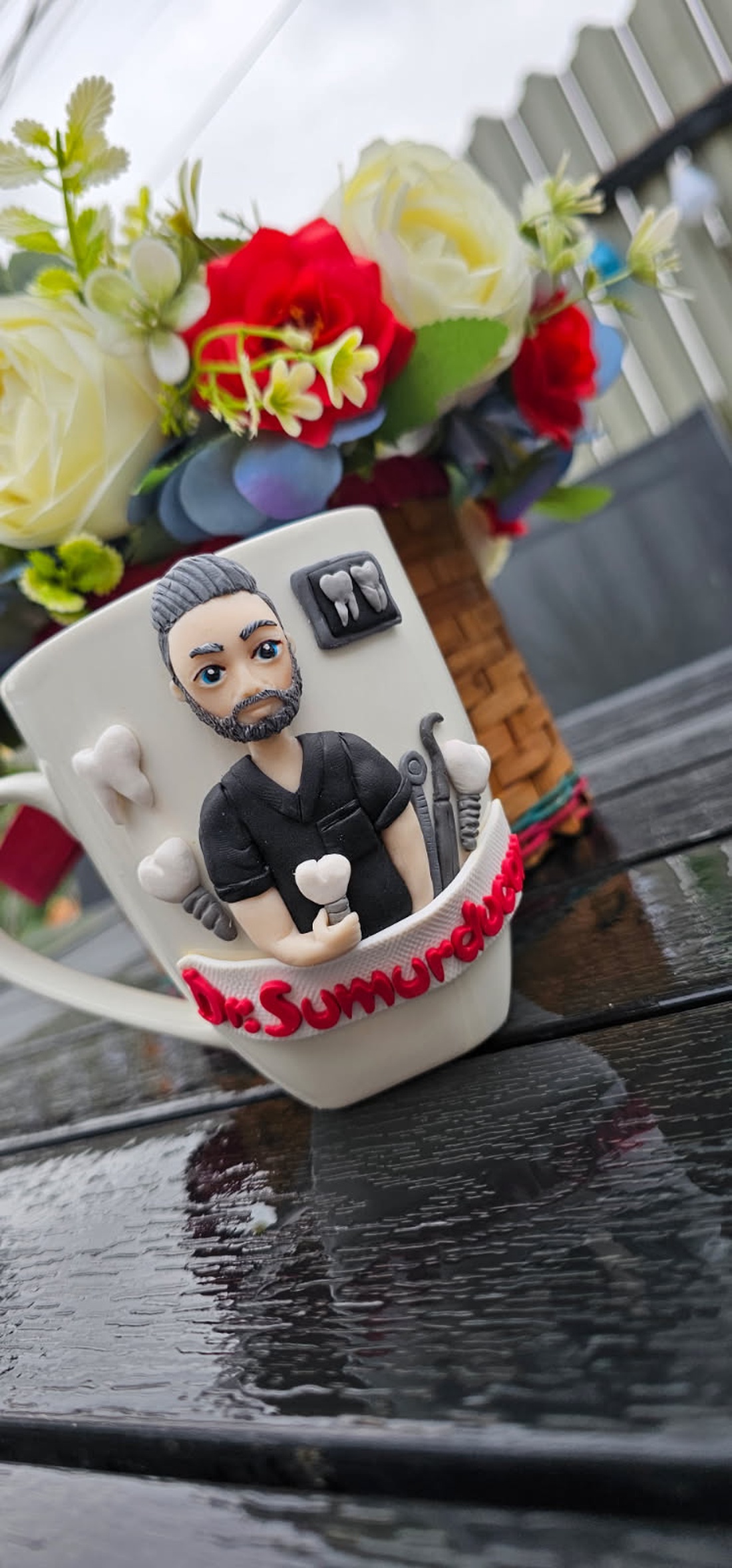 Cană Personalizată cu figurina 3d� Medic Stomatolog implantolog  - casă & stil de viață - seturi de cadou - Artynos.ro