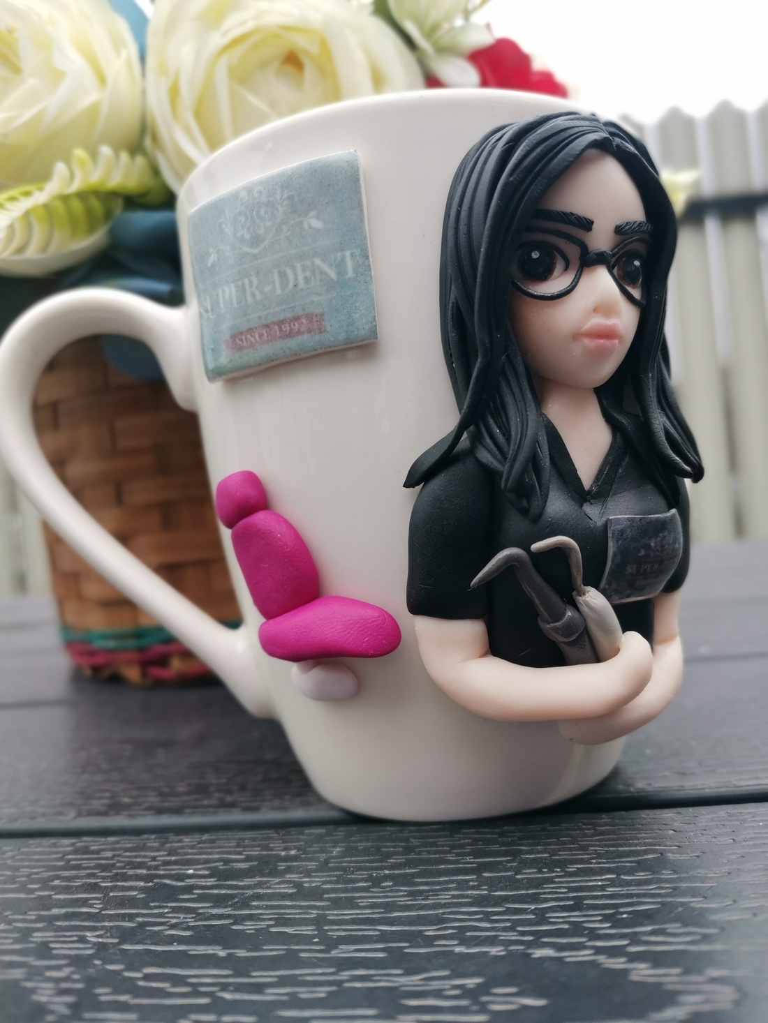 Cană Personalizată cu figurina� Medic Stomatolog paradontolog - casă & stil de viață - echipamente de bucătărie - accesorii de servire - căni - Artynos.ro