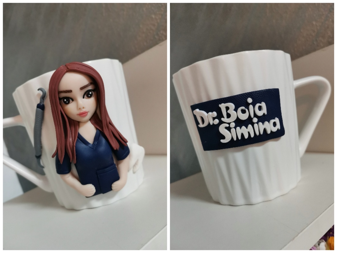 Cană Personalizată cu figurina� Medic Stomatolog 2 - casă & stil de viață - echipamente de bucătărie - accesorii de servire - căni - Artynos.ro