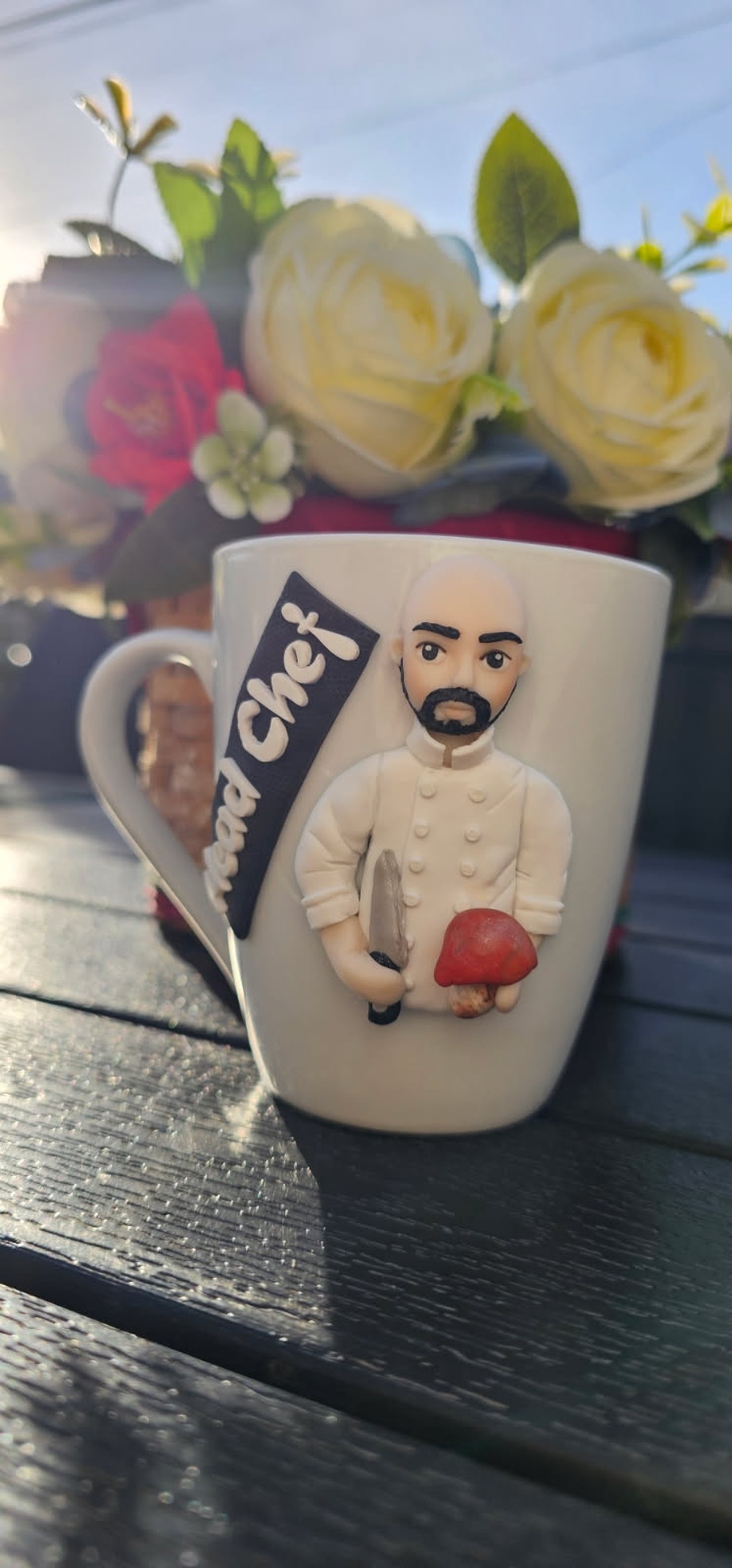 Cana personalizata cu figurina barbat/bucatar/fastfood - casă & stil de viață - seturi de cadou - Artynos.ro