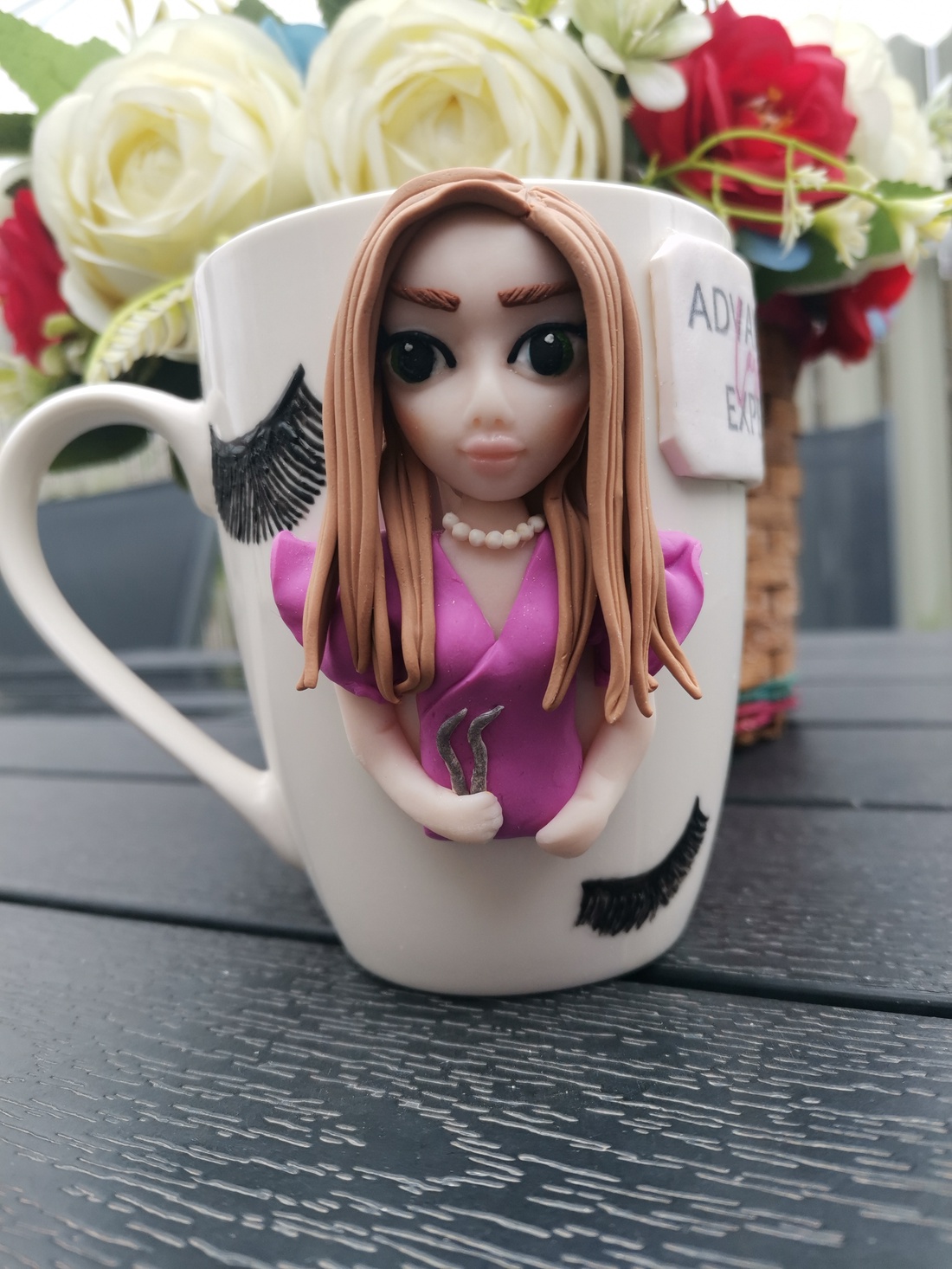 Cana personalizata cu figurina Lashes artist - casă & stil de viață - seturi de cadou - Artynos.ro