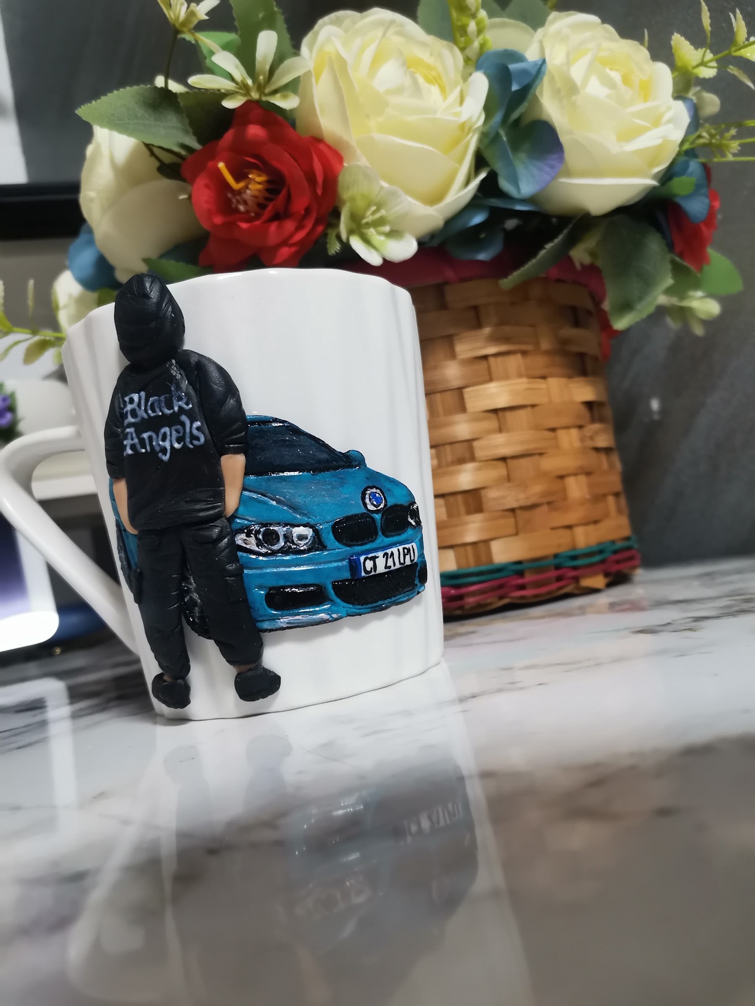 Cana personalizata barbat și BMW - casă & stil de viață - seturi de cadou - Artynos.ro
