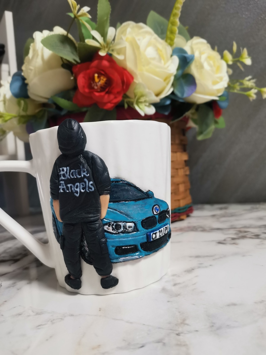 Cana personalizata barbat și BMW - casă & stil de viață - seturi de cadou - Artynos.ro