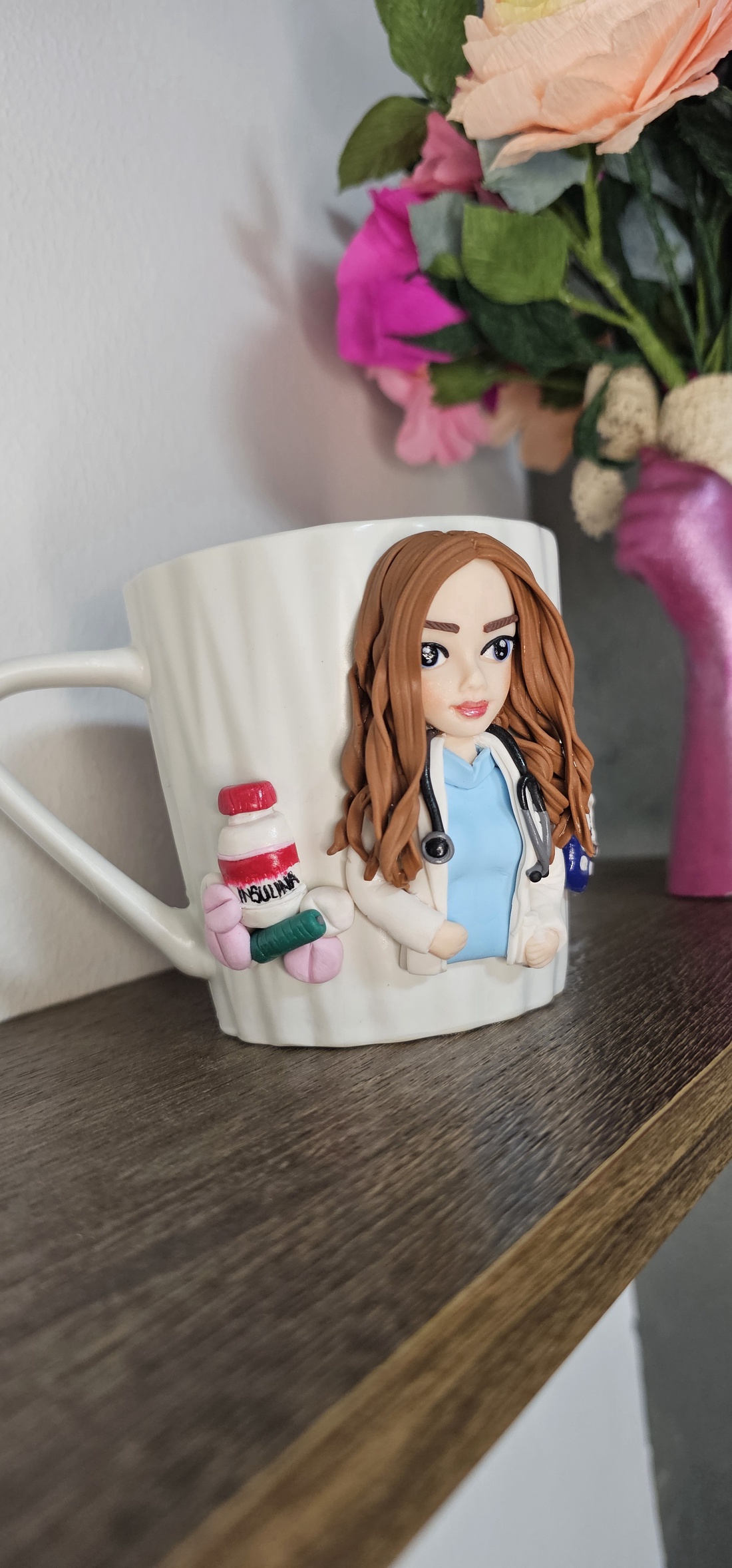 Cana personalizata cu figurina 3d medic diabetolog - casă & stil de viață - seturi de cadou - Artynos.ro