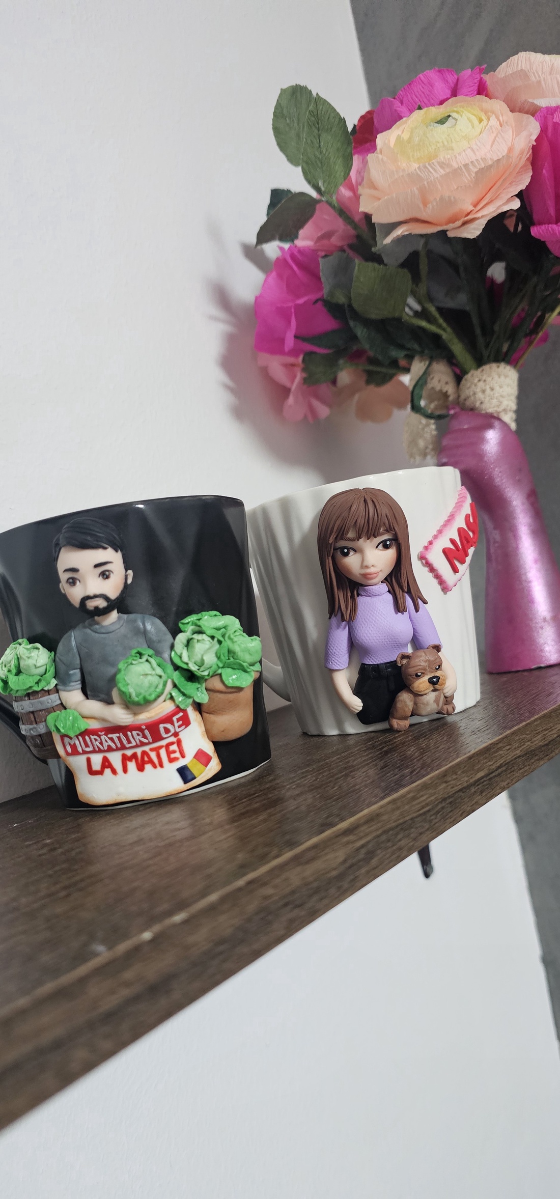 Cana personalizata cu figurina 3d barbat/sot/nas/frate/iubit hobby  - casă & stil de viață - seturi de cadou - Artynos.ro