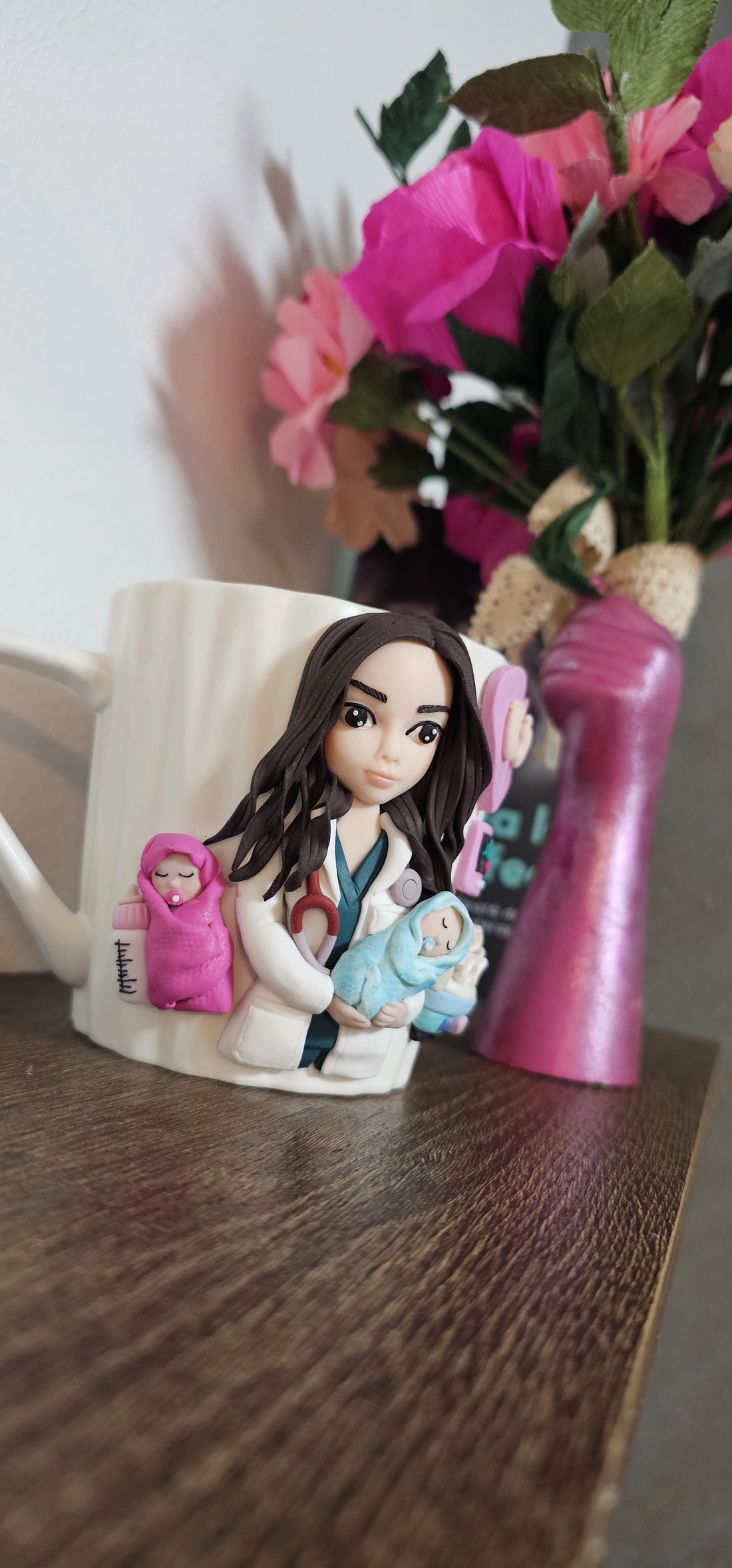Cana personalizata medic neonatolog - crăciun - cadouri de moș crăciun - cadouri de moș crăciun - Artynos.ro