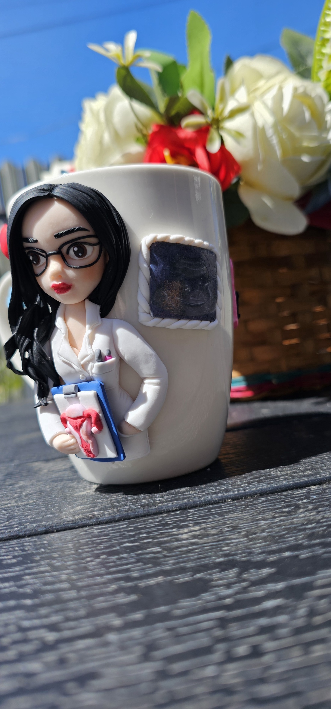 Cana personalizata medic obstretica ginecologie  - crăciun - cadouri de moș crăciun - cadouri de moș crăciun - Artynos.ro