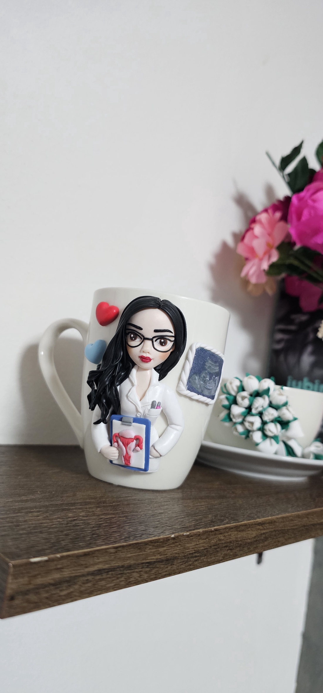 Cana personalizata medic obstretica ginecologie  - crăciun - cadouri de moș crăciun - cadouri de moș crăciun - Artynos.ro
