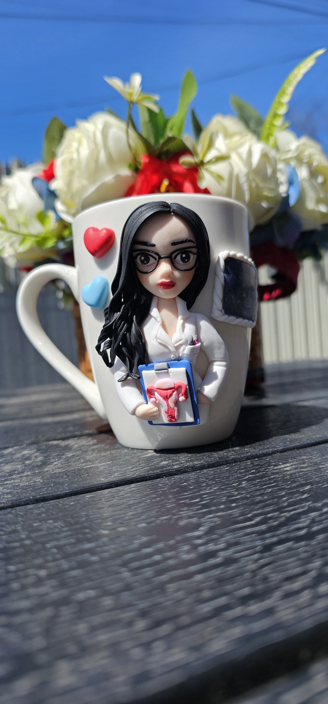 Cana personalizata medic obstretica ginecologie  - crăciun - cadouri de moș crăciun - cadouri de moș crăciun - Artynos.ro