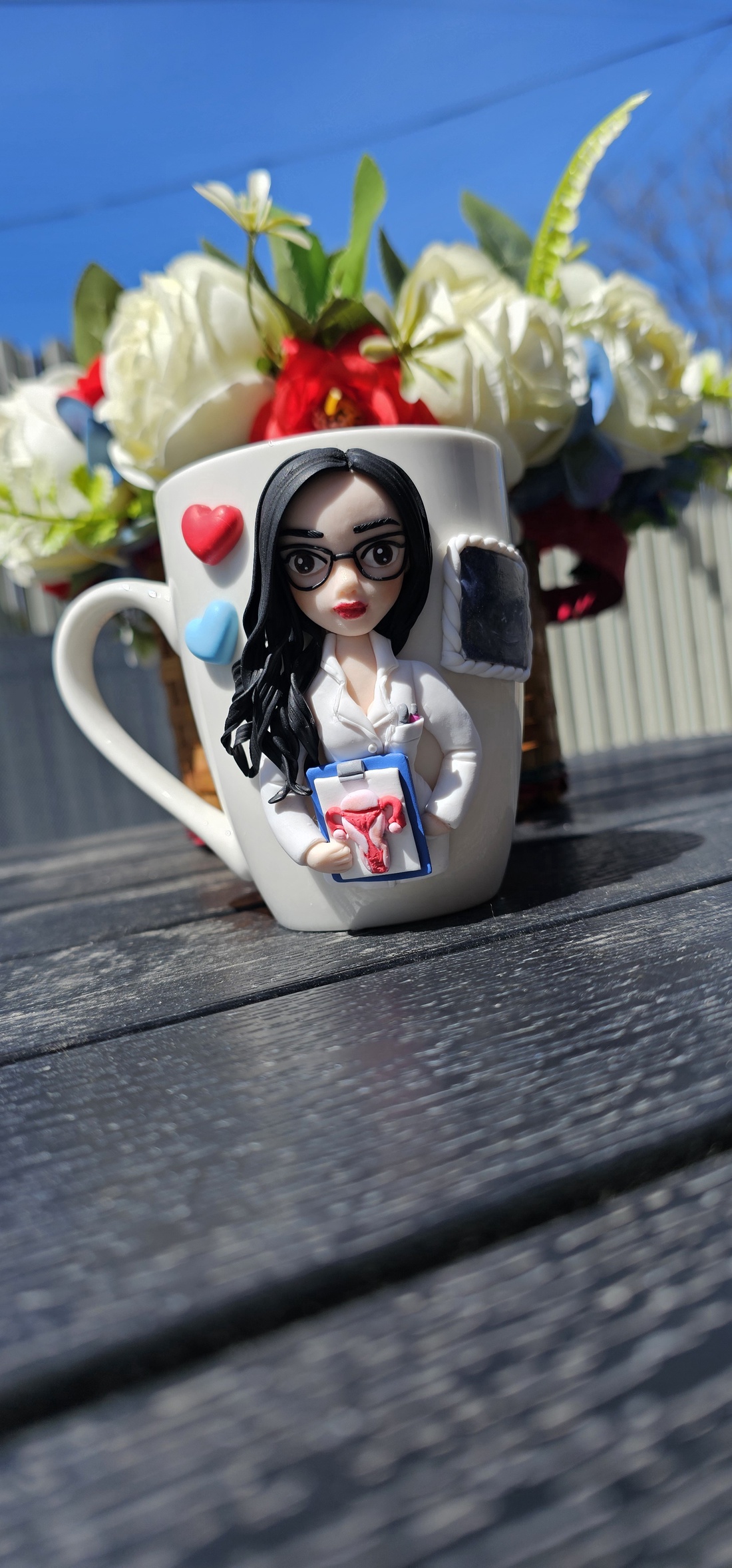 Cana personalizata medic obstretica ginecologie  - crăciun - cadouri de moș crăciun - cadouri de moș crăciun - Artynos.ro