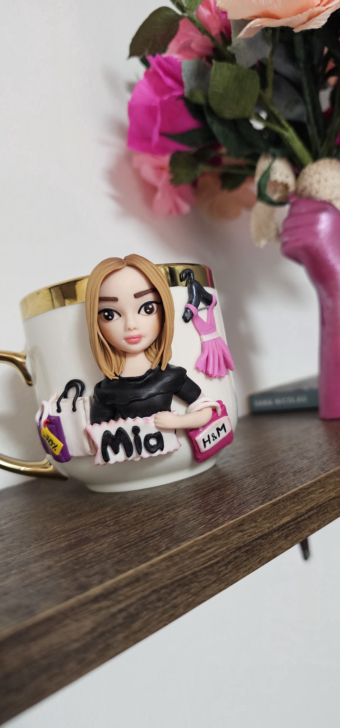 Cana personalizata pentru o pasionata de shopping - casă & stil de viață - seturi de cadou - Artynos.ro