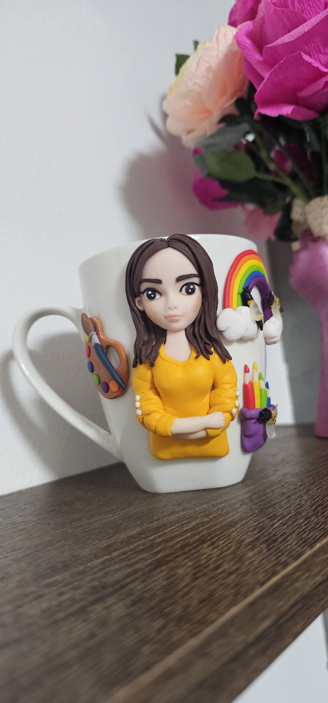 Cana personalizata cu figurina 3d educatoare/invatatoare/profesoara 2 - casă & stil de viață - seturi de cadou - Artynos.ro