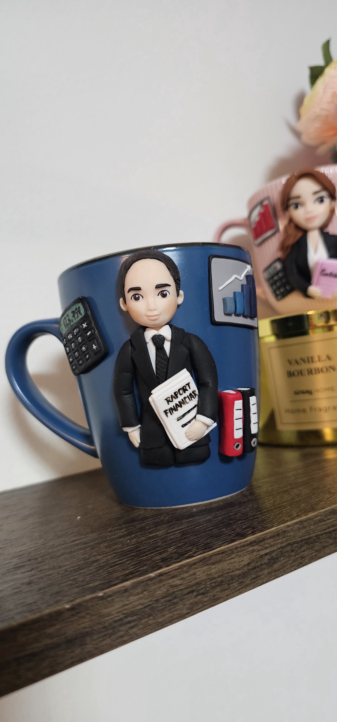 Cana personalizata cu figurina 3d- contabil  expert  - crăciun - cadouri de moș crăciun - cadouri de moș crăciun - Artynos.ro