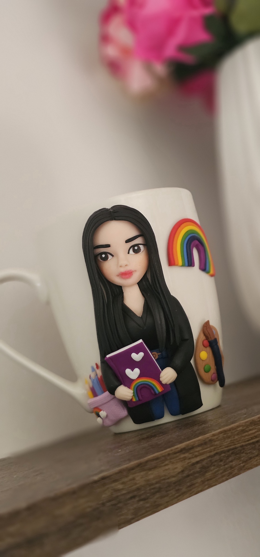 Cana personalizata cu figurina 3d profesoara/diriginta/invatatoare/educatoare - casă & stil de viață - seturi de cadou - Artynos.ro