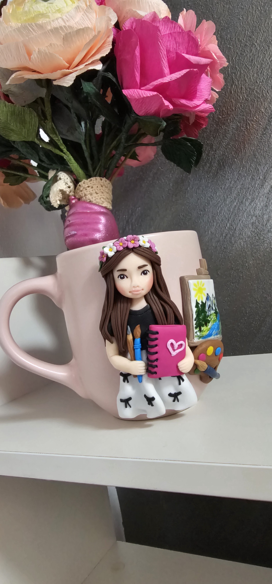 Cana personalizata pentru copii Mica Artista  - crăciun - cadouri de moș crăciun - cadouri de moș crăciun - Artynos.ro