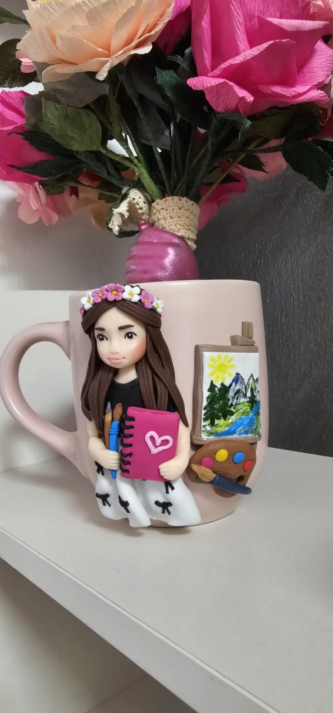 Cana personalizata pentru copii Mica Artista  - crăciun - cadouri de moș crăciun - cadouri de moș crăciun - Artynos.ro