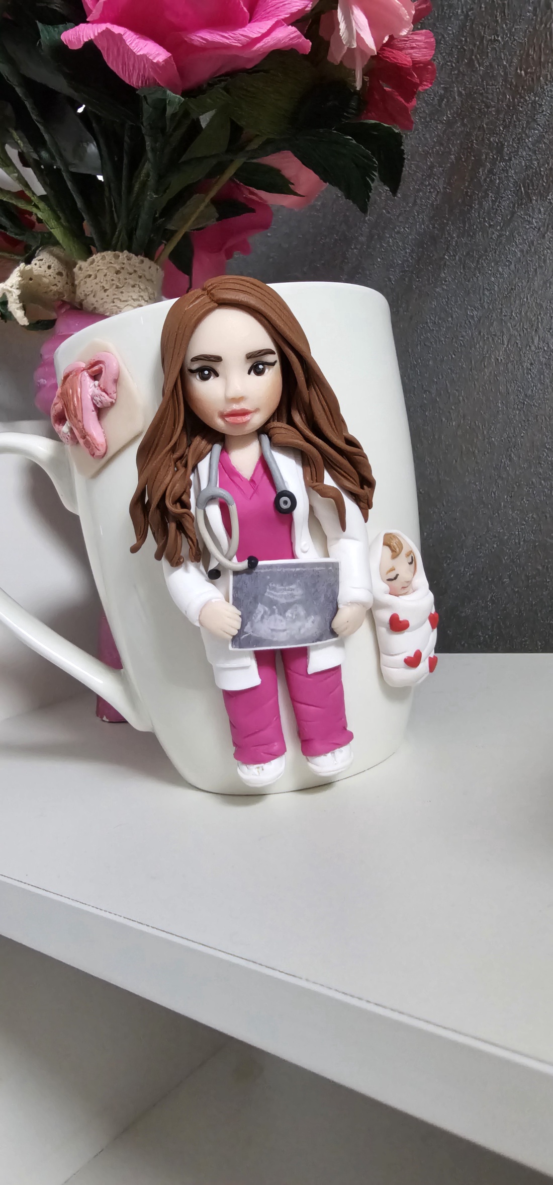 Cana personalizata medic ginecolog  - crăciun - cadouri de moș crăciun - cadouri de moș crăciun - Artynos.ro