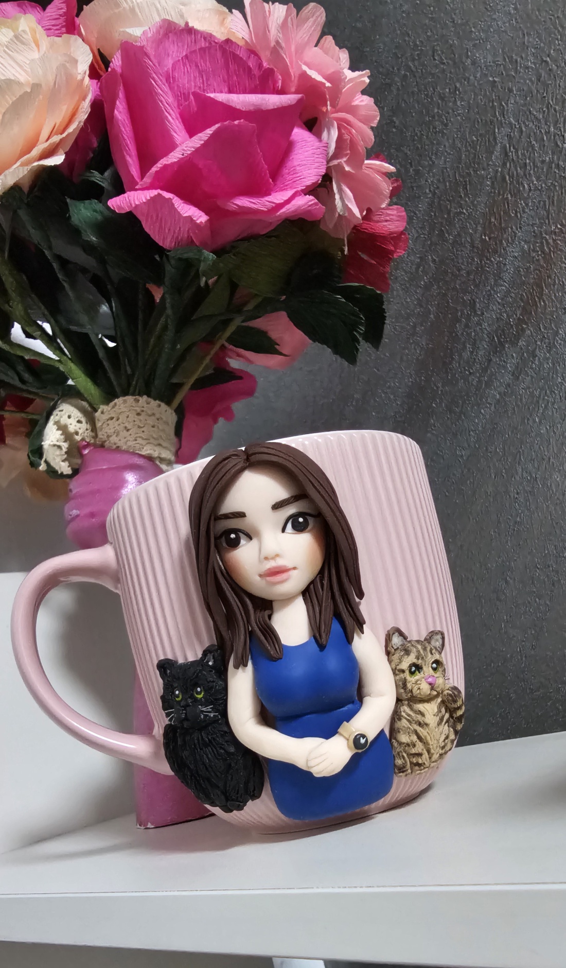 Cana personalizata pentru nasa cu figurina 3d + animalut - casă & stil de viață - seturi de cadou - Artynos.ro