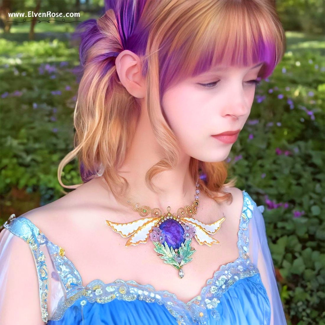 Colier Spring Fairy - bijuterii - coliere - coliere statement - Artynos.ro Colier Spring Fairy - bijuterii - coliere - coliere statement - Artynos.ro