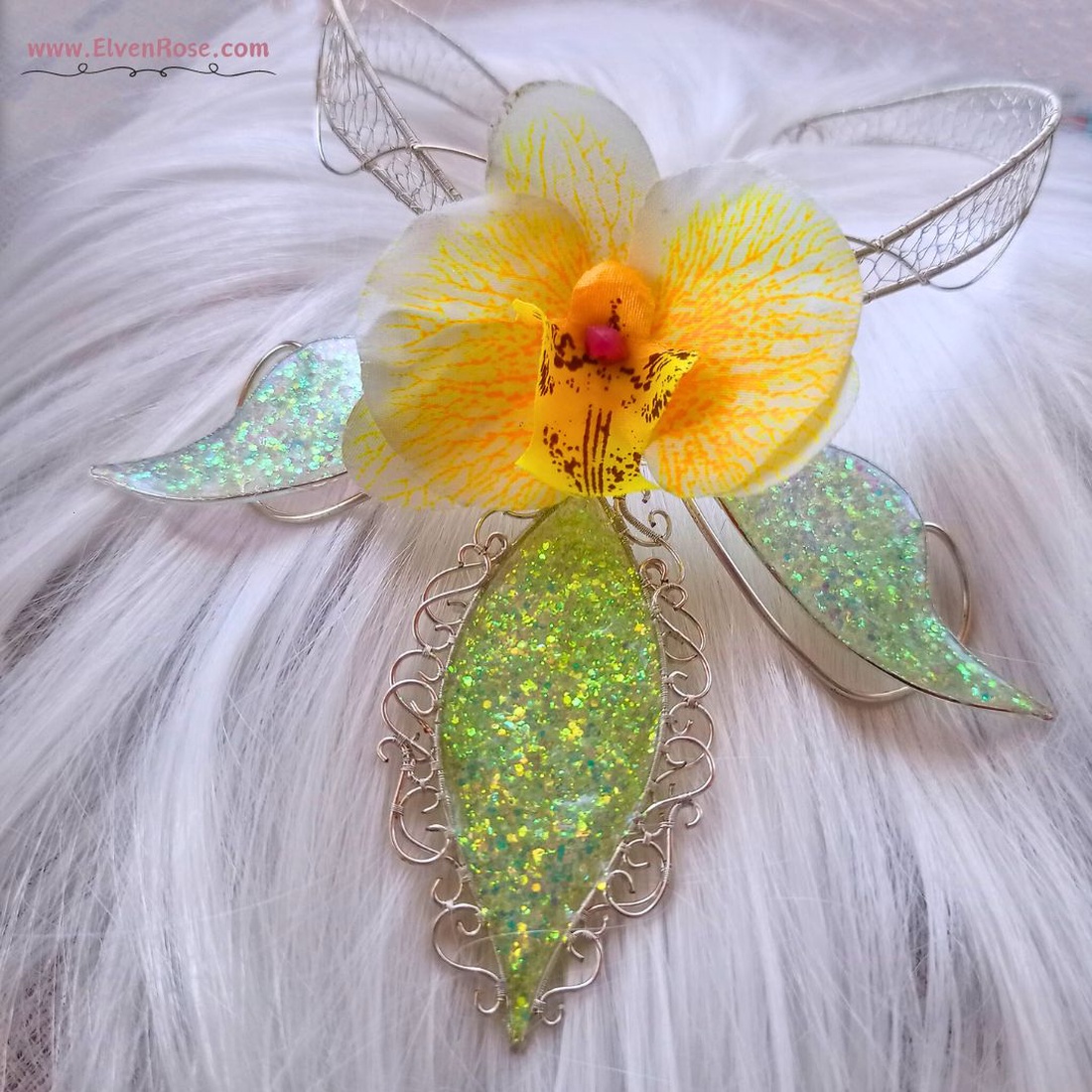 Colier Orchid of Enchantment - bijuterii - coliere - coliere statement - Artynos.ro Colier Orchid of Enchantment - bijuterii - coliere - coliere statement - Artynos.ro