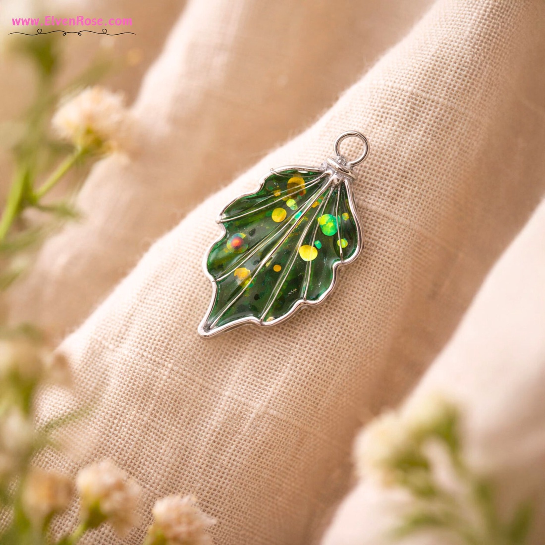 Forest Leaf Mărțișor Broșă - bijuterii - mărțișor - Artynos.ro