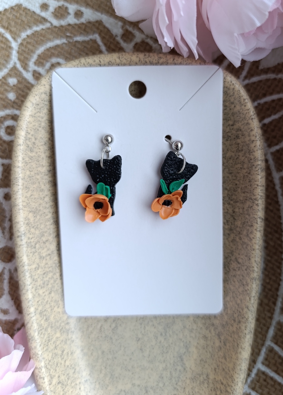 Cercei pisicuțe  - bijuterii - cercei - cercei cu figurine - Artynos.ro