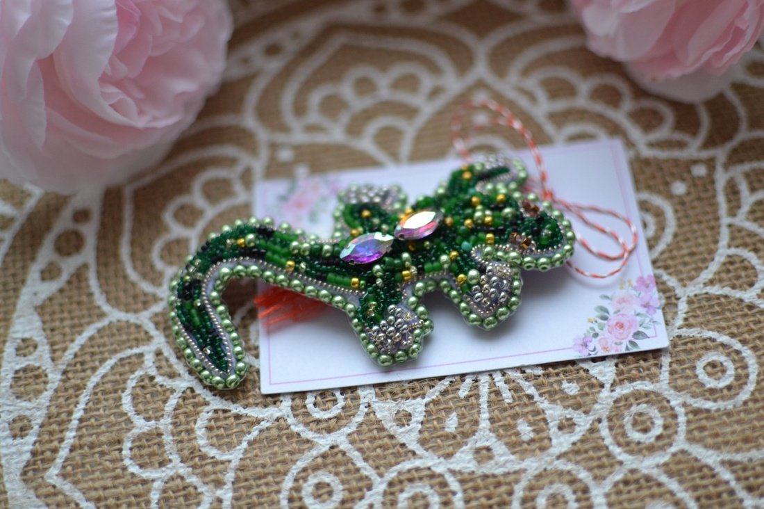 Mărțișor șopârlă  - bijuterii - mărțișor - Artynos.ro