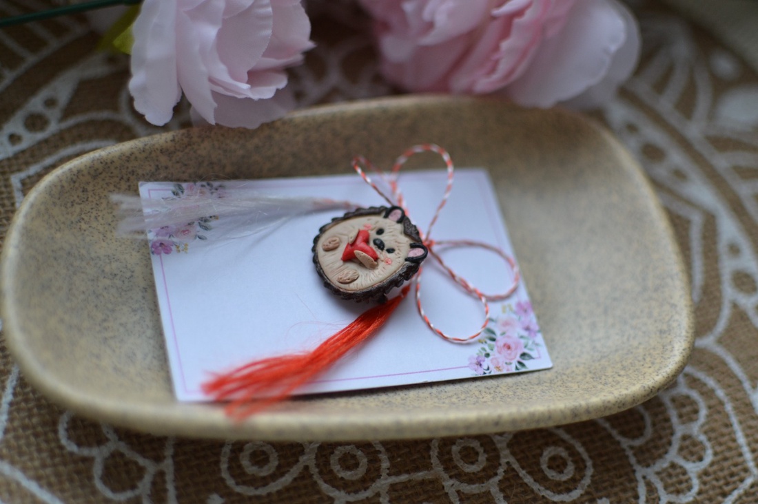 Mărțișor arici - bijuterii - mărțișor - Artynos.ro