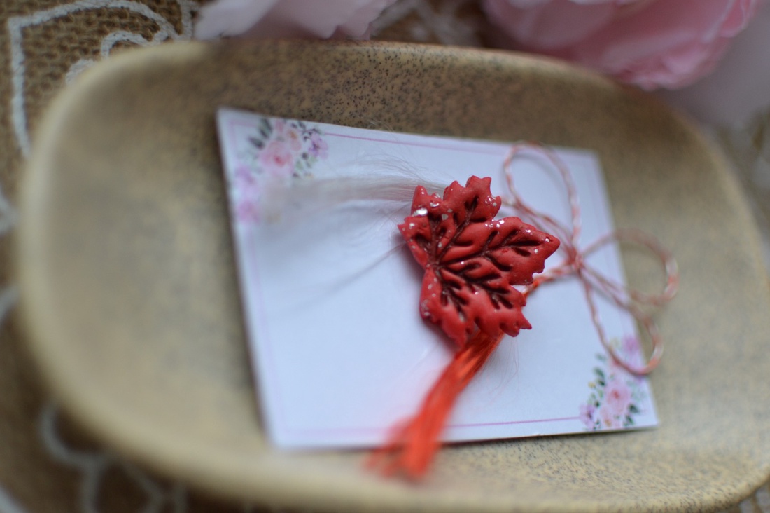 Mărțișor frunză  - bijuterii - mărțișor - Artynos.ro