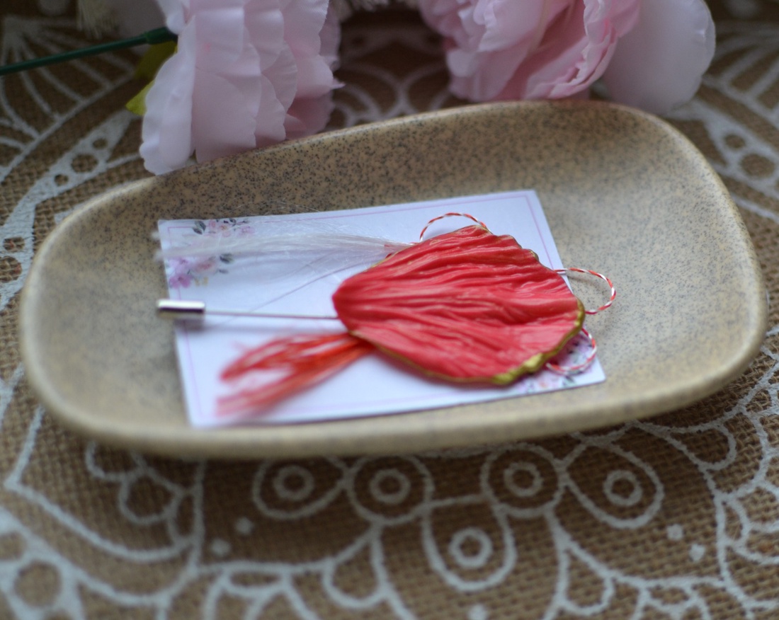 Mărțișor petala  - bijuterii - mărțișor - Artynos.ro