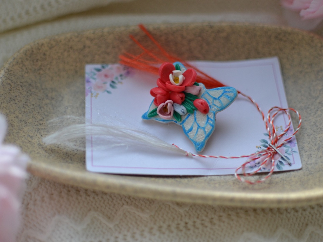 Mărțișor fluture  - bijuterii - mărțișor - Artynos.ro