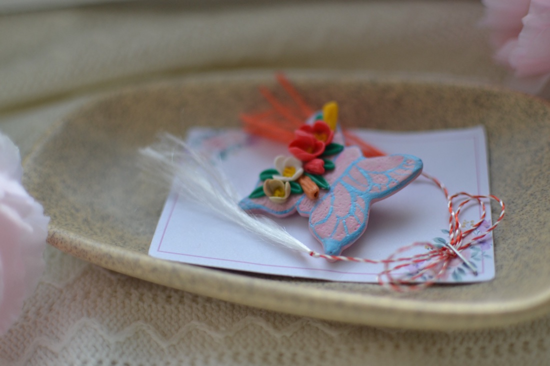 Mărțișor fluture  - bijuterii - mărțișor - Artynos.ro