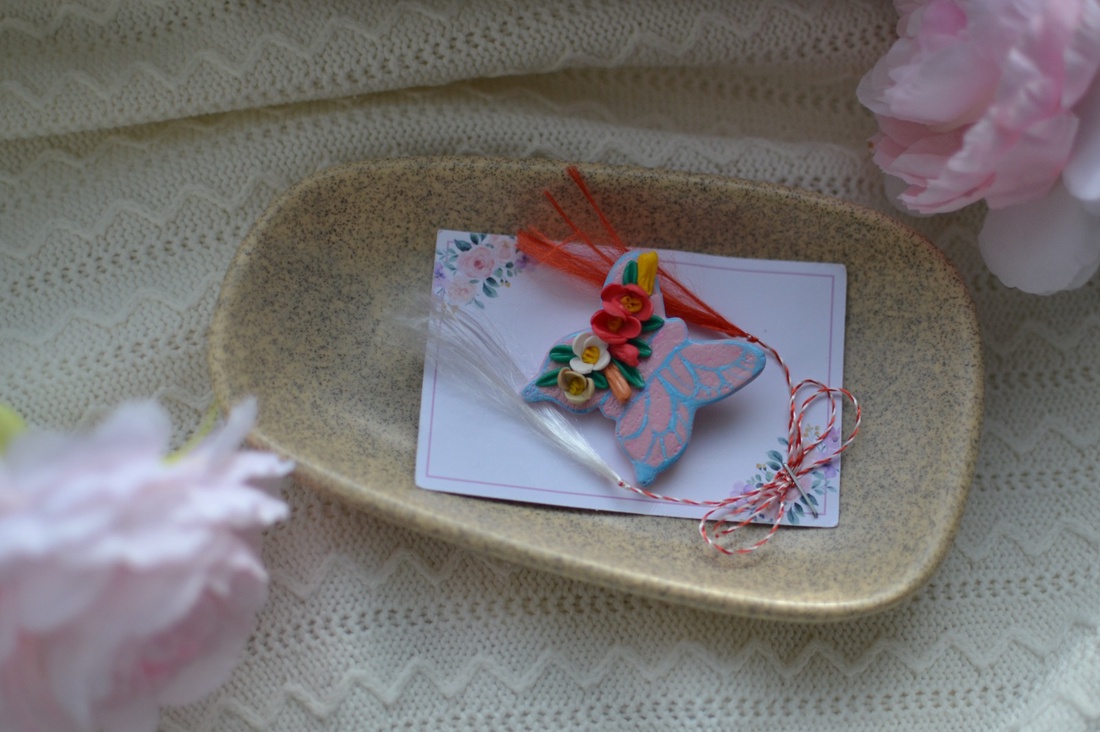 Mărțișor fluture  - bijuterii - mărțișor - Artynos.ro