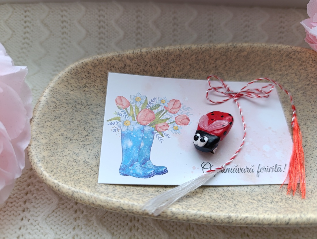 Mărțișor buburuză  - bijuterii - mărțișor - Artynos.ro