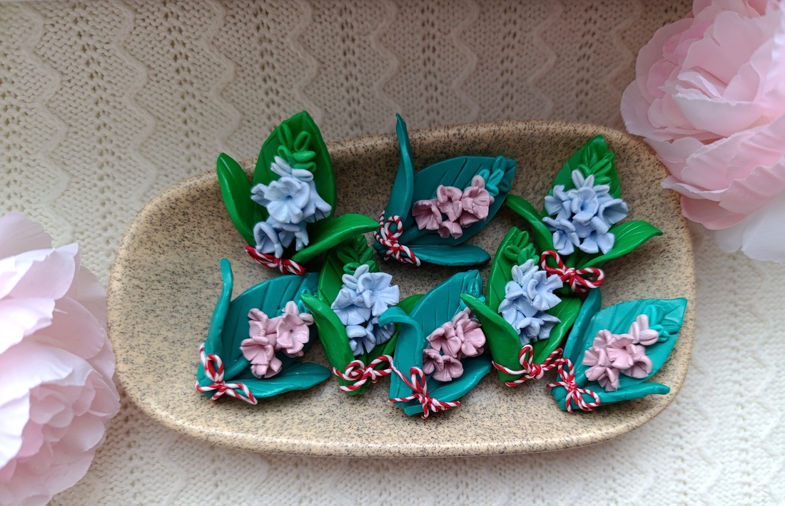 Mărțișor zambilă  - bijuterii - mărțișor - Artynos.ro