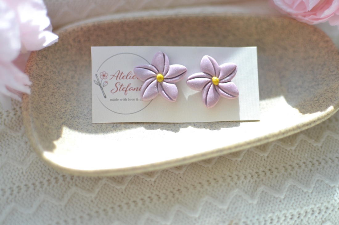 Cercei floare  - bijuterii - cercei - cercei cu figurine - Artynos.ro