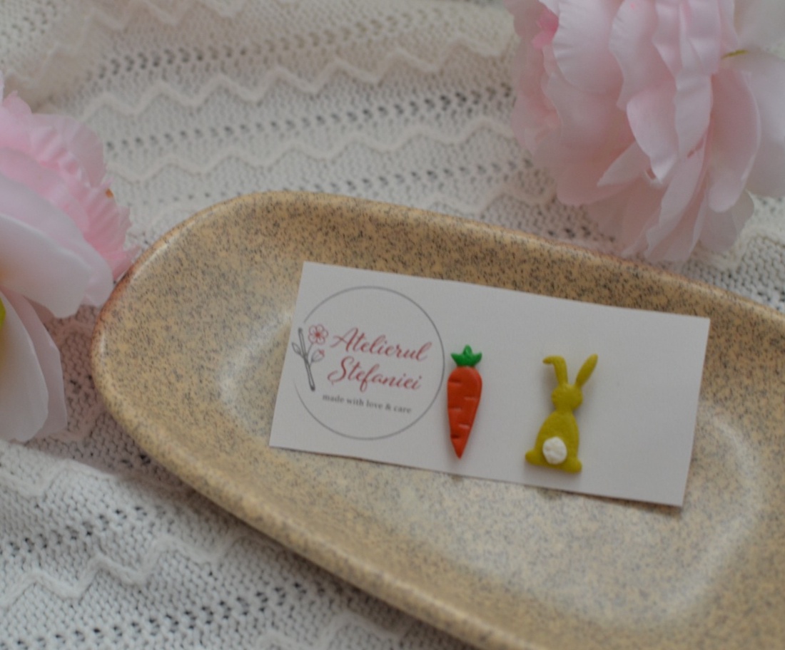 Cerceluși handmade � colecție primăvară/Paște � - bijuterii - cercei - cercei cu figurine - Artynos.ro