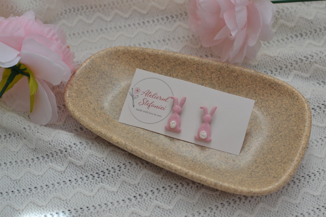 Cerceluși handmade � colecție primăvară/Paște � - bijuterii - cercei - cercei cu figurine - Artynos.ro