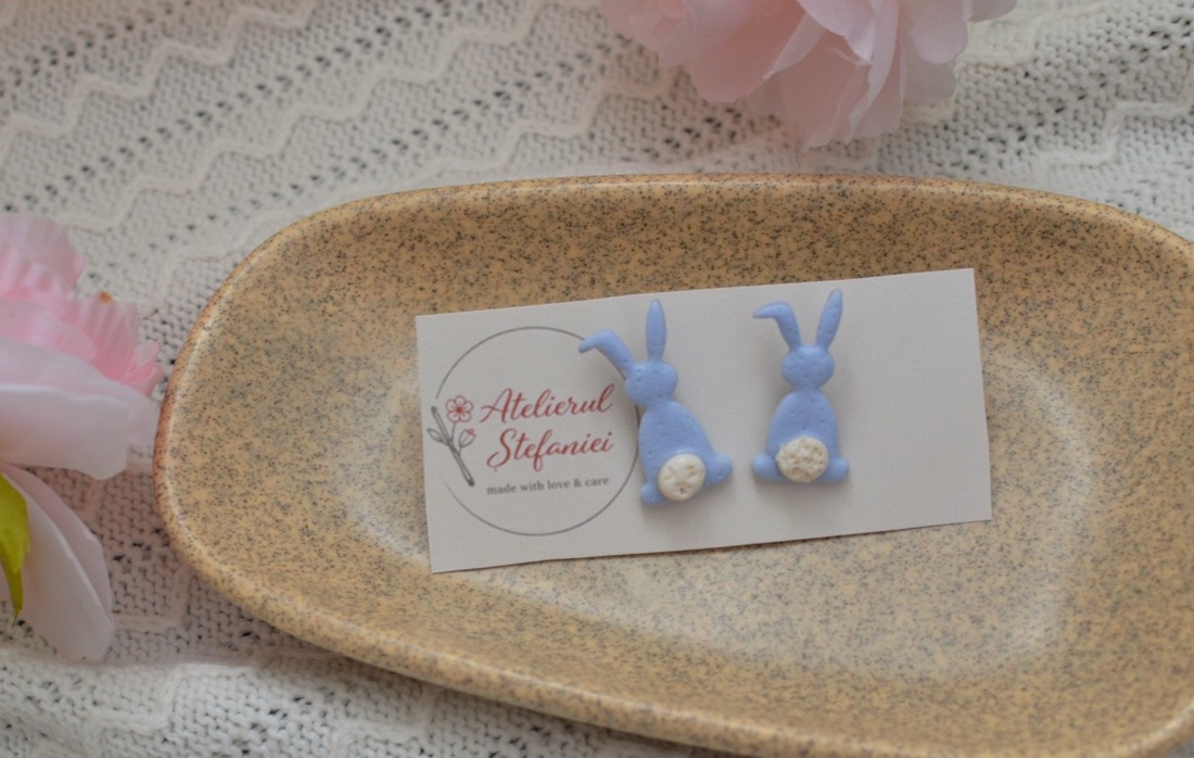 Cerceluși handmade � colecție primăvară/Paște � - bijuterii - cercei - cercei cu figurine - Artynos.ro