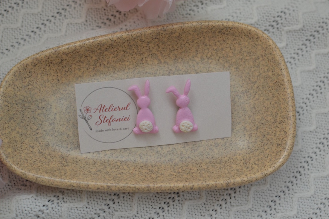 Cerceluși handmade � colecție primăvară/Paște � - bijuterii - cercei - cercei cu figurine - Artynos.ro